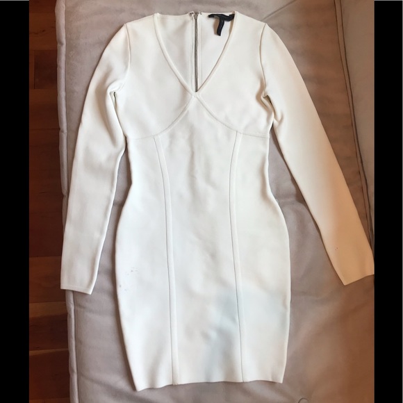 BCBGMaxAzria Dresses & Skirts - BCBGMAXAZRIA White Nolita Bodycon Dress SIZE: S